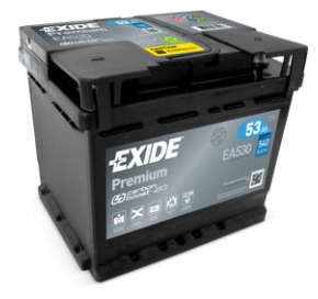 Exide 53 Ah 540 A EA530 Akumuliatoriai